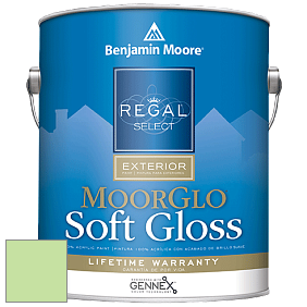 Benjamin Moore W096 Regal Select Exterior Paint-Moor GloSoft Gloss Finish краска цвет 2030-50 Shimmering Lime