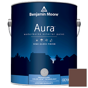 Краска Aura Waterborne Exterior Semi-Gloss Finish (632) цвет 2103-10 Natural Brown