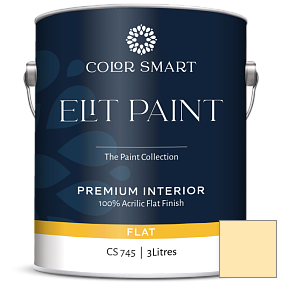 Краска COLOR SMART CS 745 ELIT PAINT глубокоматовая моющаяся краска цвет 317 Hay Stack