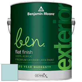 Benjamin Moore Ben 541 Waterborne Exterior Flat Finish краска цвет 2052-60 China Blue