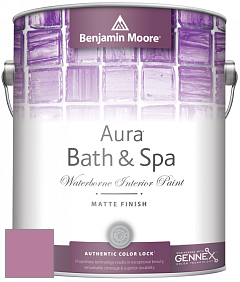 Benjamin Moore Aura 532 Bath & Spa Waterborne Interior Paint Matte Finish краска цвет 2083-40 Begonia