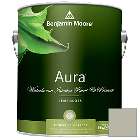 Краска Aura Waterborne Interior Semi-gloss Finish (528) цвет 1495 October Mist