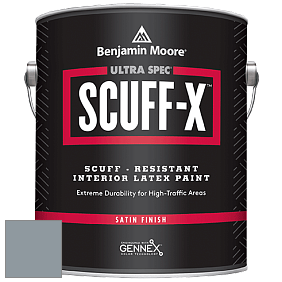 Benjamin Moore 486 Ultra Spec SCUFF-X Interior Satin Finish краска цвет RAL 7001 