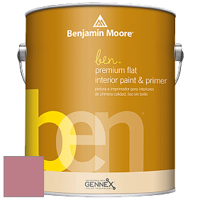 Benjamin Moore Ben W625 Premium Interior Latex Flat краска цвет 2005-40 Genuine Pink
