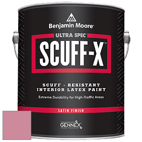Benjamin Moore 486 Ultra Spec SCUFF-X Interior Satin Finish краска цвет 2081-40 Pink Blossom