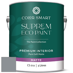 COLOR SMART CS 619 SUPREM ECO PAINT матовая краска цвет 2124-30 Deep Silver