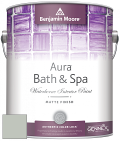 Benjamin Moore Aura 532 Bath & Spa Waterborne Interior Paint Matte Finish краска цвет NCS S 2005-G30Y 