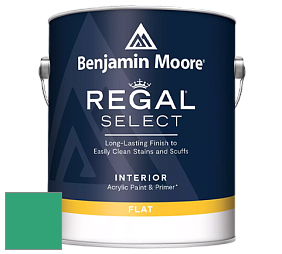 Benjamin Moore 547 Regal Select Waterborne Interior Flat Finish краска цвет 2042-30 Hummingbird Green