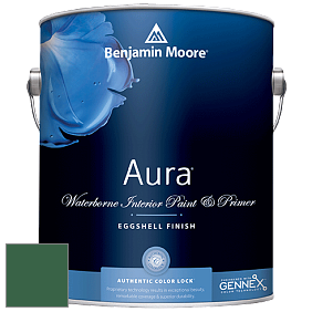 Benjamin Moore Aura 524 Waterborne Interior Eggshell Finish краска цвет 2040-10 Rainforest Foliage