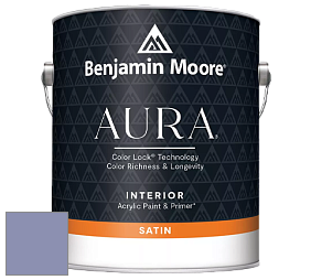 Benjamin Moore Aura 526 Waterborne Interior Satin Finish покрытие цвет 2069-40 Violet Stone