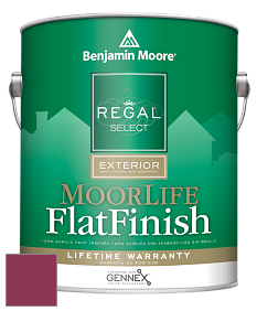Benjamin Moore W105 Regal Select Exterior Paint-MoorLife Flat Finish краска цвет 2077-10 Magenta