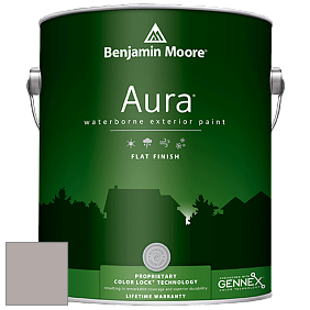 Benjamin Moore Aura 629 Waterborne Exterior Flat Finish краска цвет 2109-50 Elephant Gray