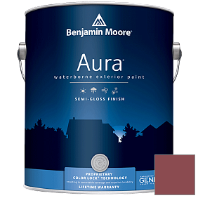 Краска Aura Waterborne Exterior Semi-Gloss Finish (632) цвет 2084-20 Maple Leaf Red