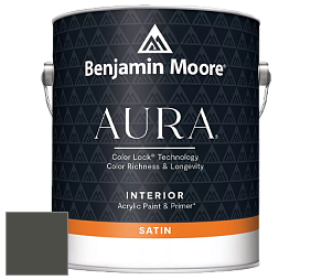 Benjamin Moore Aura 526 Waterborne Interior Satin Finish покрытие цвет RAL 7022 