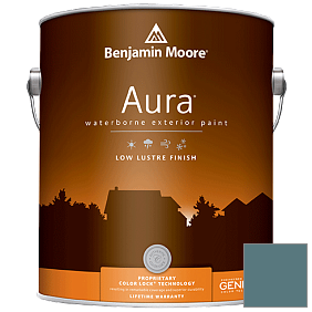 Краска Aura Waterborne Exterior Low Lustre Finish (634) цвет 720 Bella Blue