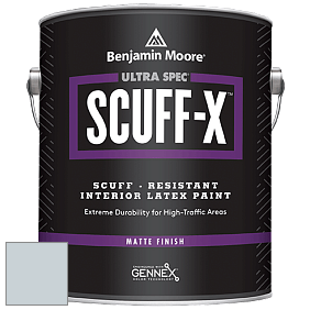 Benjamin Moore 484 Ultra Spec SCUFF-X Interior Matte Finish краска цвет 1619 Silver Mist