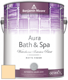 Benjamin Moore Aura 532 Bath & Spa Waterborne Interior Paint Matte Finish краска цвет 304 Shooting Star