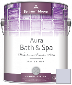 Краска Benjamin Moore Aura Bath & Spa Interior Paint Matte Finish (532) цвет 1402 Spring Iris