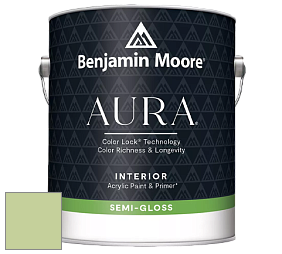 Benjamin Moore Aura 528 Waterborne Interior Semi-gloss Finish краска цвет NCS S 1030-G40Y 
