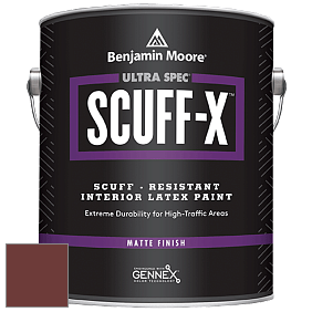 Benjamin Moore 484 Ultra Spec SCUFF-X Interior Matte Finish краска цвет NCS S 5540-Y90R 