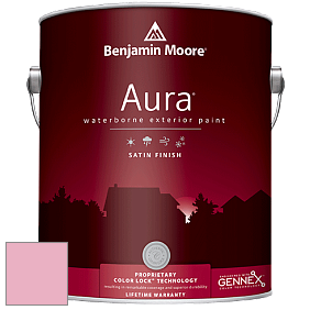Benjamin Moore Aura 631 Waterborne Exterior Satin Finish краска цвет 2087-50 Strawberry Sorbet