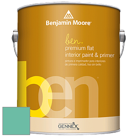 Benjamin Moore Ben W625 Premium Interior Latex Flat краска цвет 2047-40 Capri Seas