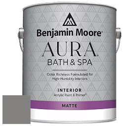 Benjamin Moore Aura 532 Bath & Spa Waterborne Interior Paint Matte Finish краска цвет NCS S 5500-N 