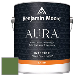 Benjamin Moore Aura 526 Waterborne Interior Satin Finish покрытие цвет NCS S 4050-G30Y 