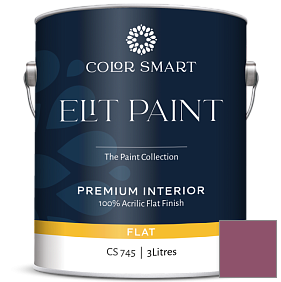 Краска COLOR SMART CS 745 ELIT PAINT глубокоматовая моющаяся краска цвет 2083-30 Old Claret