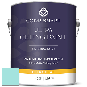 COLOR SMART CS 758 ULTRA CEILING PAINT ультраматовая краска цвет NCS S 0530-B50G 