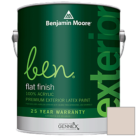 Краска Ben Waterborne Exterior Flat Finish (541) цвет 988 Frosted Toffee