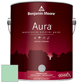Benjamin Moore Aura 631 Waterborne Exterior Satin Finish краска цвет 2036-50 Marina Bay