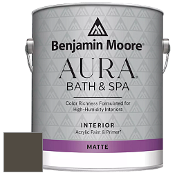 Benjamin Moore Aura 532 Bath & Spa Waterborne Interior Paint Matte Finish краска цвет NCS S 8005-Y 