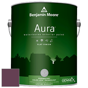 Benjamin Moore Aura 629 Waterborne Exterior Flat Finish краска цвет 2075-10 Dark Burgundy