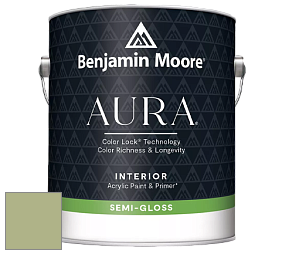 Benjamin Moore Aura 528 Waterborne Interior Semi-gloss Finish краска цвет 431 Central Park