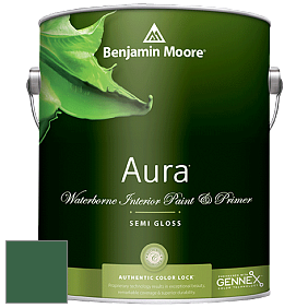 Benjamin Moore Aura 528 Waterborne Interior Semi-gloss Finish краска цвет 2040-10 Rainforest Foliage