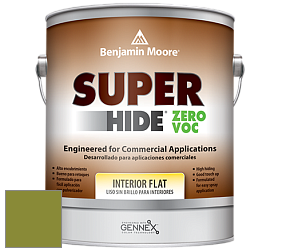 Benjamin Moore 355 Super Hide Zero Voc Interior Flat краска цвет NCS S 3060-G50Y 