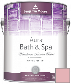 Краска Benjamin Moore Aura Bath & Spa Interior Paint Matte Finish (532) цвет 1283 Hearts Delight