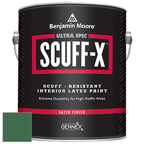 Benjamin Moore 486 Ultra Spec SCUFF-X Interior Satin Finish краска цвет 2038-10 Celtic Green