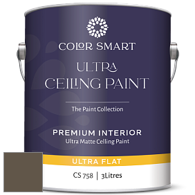 COLOR SMART CS 758 ULTRA CEILING PAINT ультраматовая краска цвет 2137-20 Char Brown