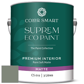 COLOR SMART CS 619 SUPREM ECO PAINT матовая краска цвет NCS S 5010-G30Y 