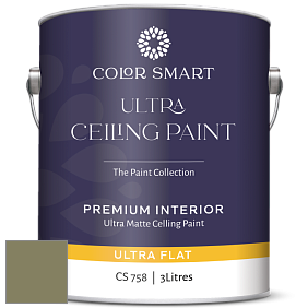 COLOR SMART CS 758 ULTRA CEILING PAINT ультраматовая краска цвет NCS S 5020-G70Y 