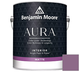 Краска Benjamin Moore Aura Interior Paint - Matte (522) цвет 1371 Plum Perfect