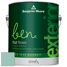 Benjamin Moore Ben 541 Waterborne Exterior Flat Finish краска цвет 2040-50 Hazy Blue