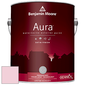 Benjamin Moore Aura 631 Waterborne Exterior Satin Finish краска цвет 2087-60 Ribbon Pink