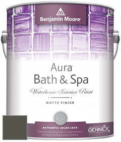 Benjamin Moore Aura 532 Bath & Spa Waterborne Interior Paint Matte Finish краска цвет 2140-10 Fatigue Green