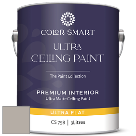 COLOR SMART CS 758 ULTRA CEILING PAINT ультраматовая краска цвет 2108-50 Silver Fox