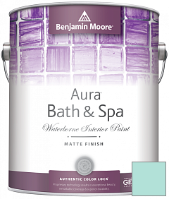 Краска Benjamin Moore Aura Bath & Spa Interior Paint Matte Finish (532) цвет 660 Oceanfront