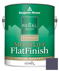 Краска Regal Select Exterior Paint-MoorLife Flat Finish (W105) цвет 2069-20 Blackberry Wine