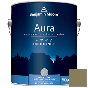 Краска Aura Waterborne Exterior Semi-Gloss Finish (632) цвет 496 Chopped Dill